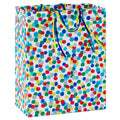 Colorful Dots on White Medium Gift Bag