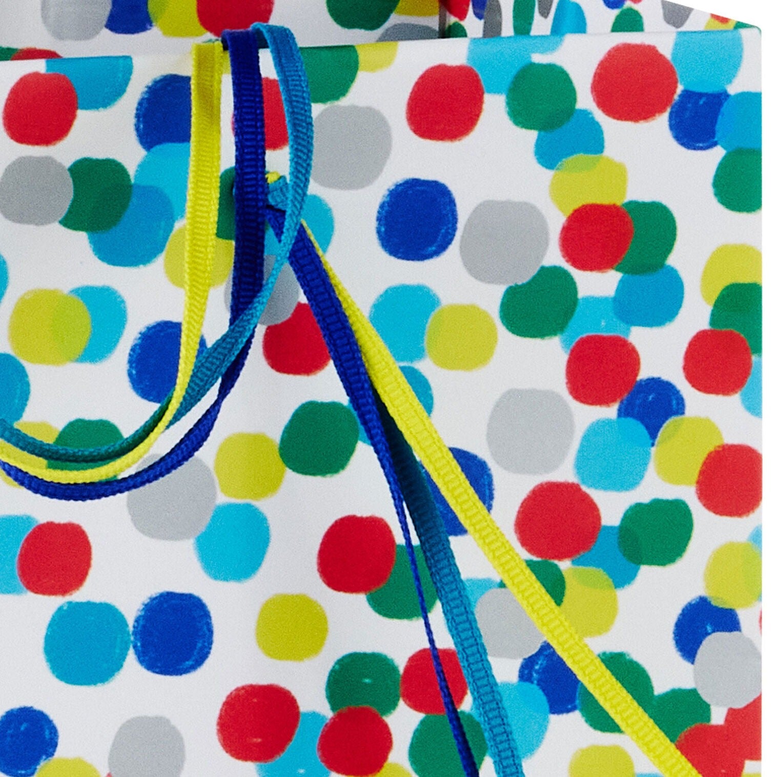 Colorful Dots on White Medium Gift Bag