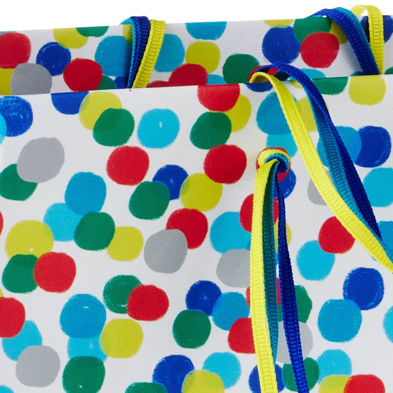 Colorful Dots on White Medium Gift Bag