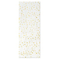 Gold Foil Flecks on White Tissue Paper