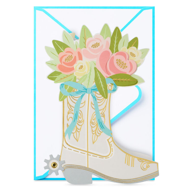 No One Else Could Fill Your Boots Papercraft Encouragement Card with Mini Card