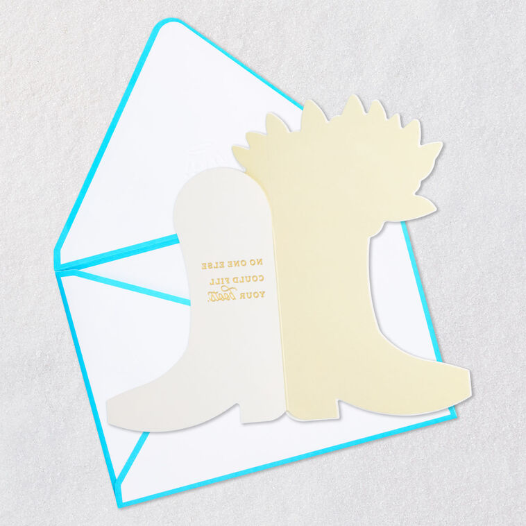 No One Else Could Fill Your Boots Papercraft Encouragement Card with Mini Card