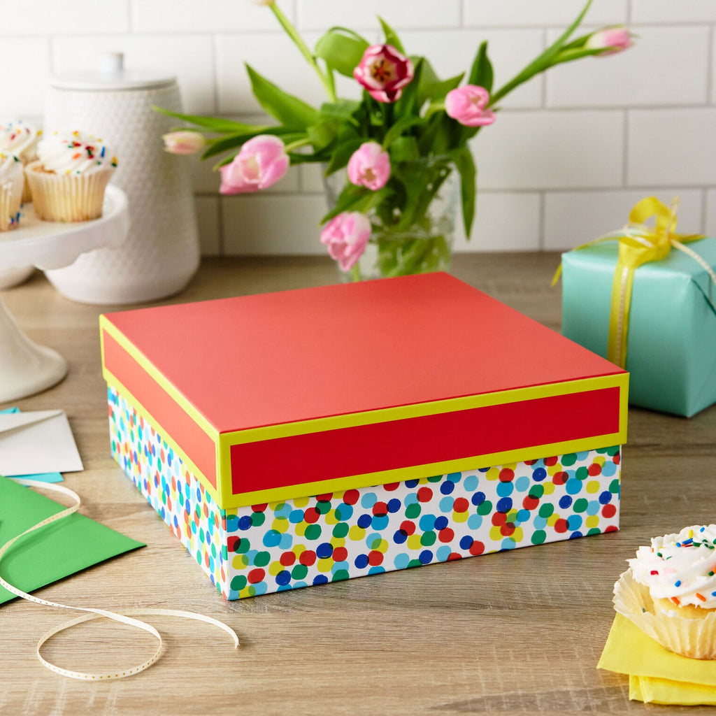Square Colorful Dots Gift Box